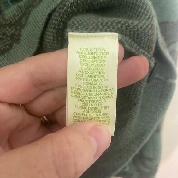 Sigrid Olsen EUC button down floral embroidered 100% cotton cardigan artsy boho - Picture 6 of 7